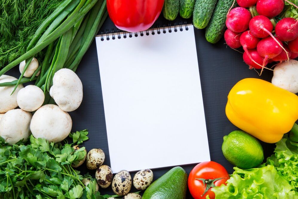 légumes et journal alimentaire pour perdre du poids